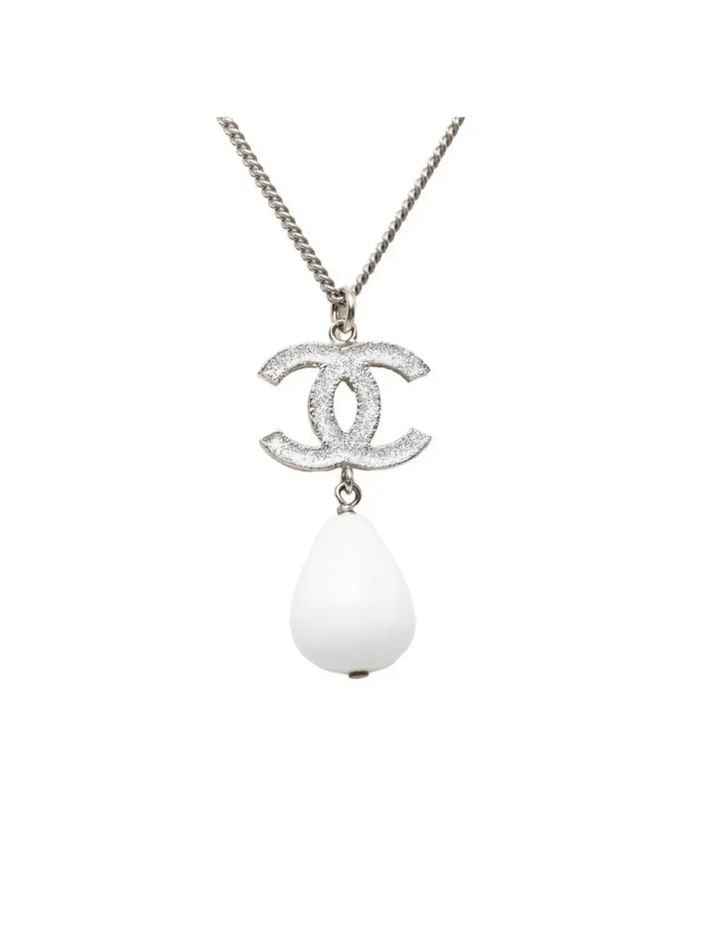 Chanel Cc Logo Chain Pendant Necklace #287792C69B